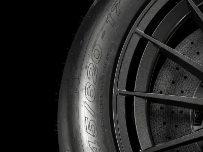 Pirelli Slick 245 620 R17 DM 3D model