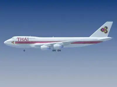 Thai Airways Boeing Thailand 3D model