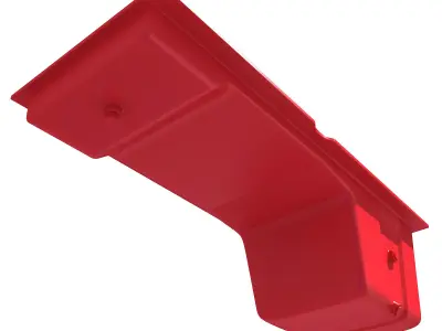 Red Engine Oil Sump Pan 72 3D model