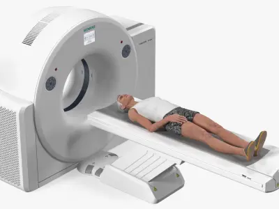 Tomograph Siemens with Patient 3D model