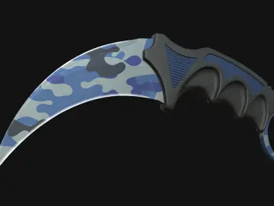 Karambit Knifes Set 3D model