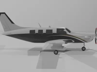Plain Piper PA-46 3D Model Free 3D model