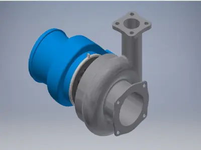turbogruppo turbocharger 3d model 3D model