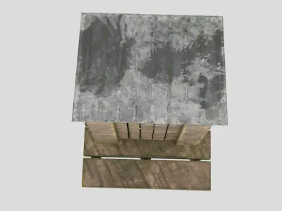 Medieval Low poly OutHouse Low-poly 3D model