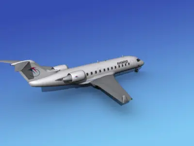Canadair CRJ200 Eurowings 3D model