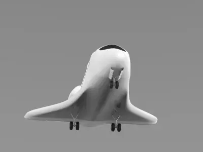 space shuttle Low-poly 3D model