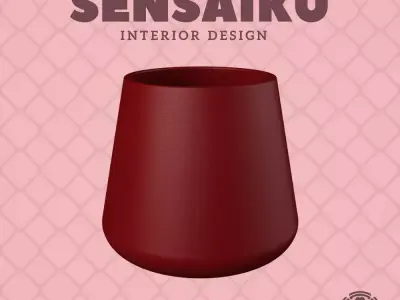 34 Cylinder - V17 Custom Vase Design - Ikebana Home Decoration 3D print model