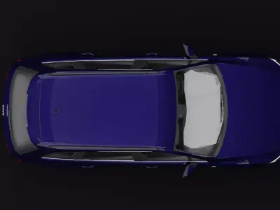 Audi Q7 Tfsi e Dark Blue 3D model