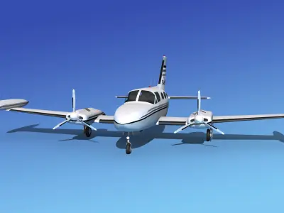 Cessna 421 Golden Eagle V03 3D model