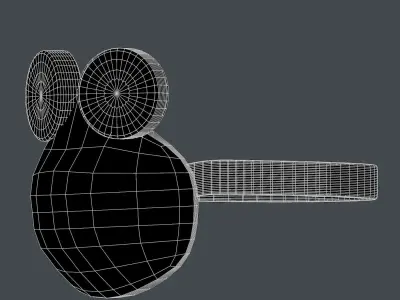 Gas mask helmet 3d model scifi Low-poly Low-poly 3D model