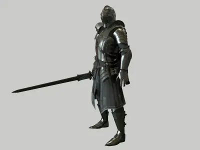 Knight Low-poly 3D model