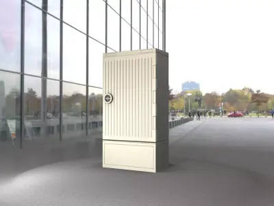 Electrical Distribution Cabinet 109 Low-poly 3D model