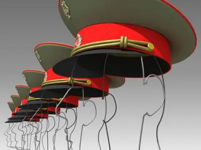 USSR Visor Cap 3D model