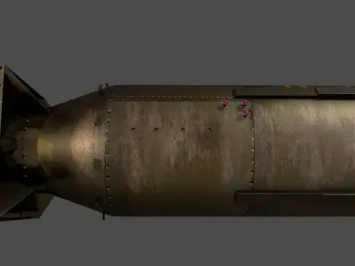 fat man and little boy nuclear weapon pack 3D model