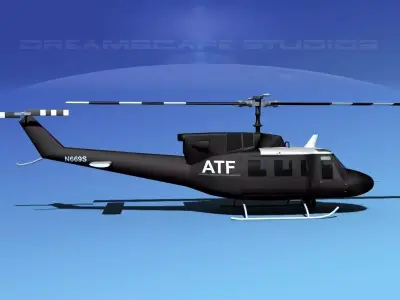 Bell 212 ATF 3D model