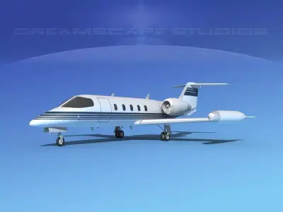 Gates Learjet 35 V06 3D model