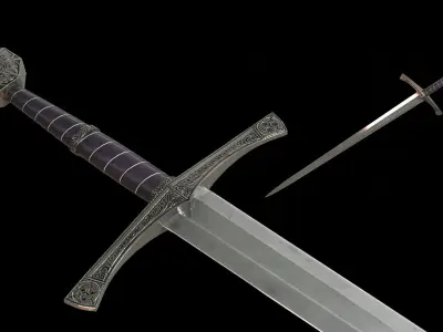 Sir Radzigs Sword Free low-poly 3D model