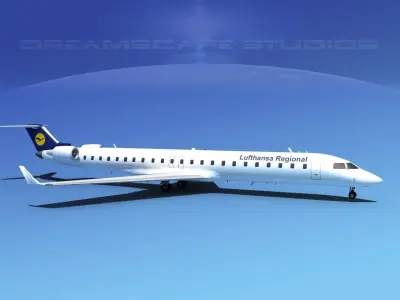 Bombardier CRJ900 Lufthansa Regional 3D model