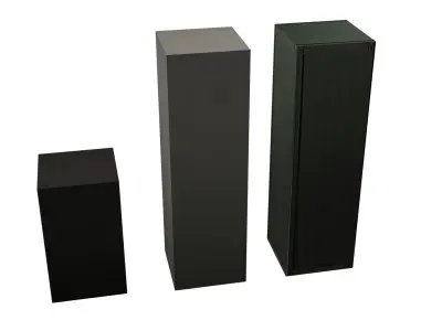 Files Low Poly three metal lockers Free low-poly 3D model