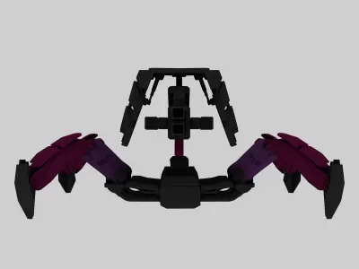 Mech Spider RIGGED Low-poly 3D model