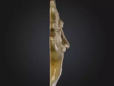 Stone Sentinel Low-poly 3D model