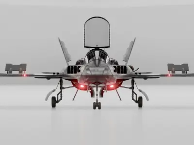 1989 Batwing Low-poly 3D model