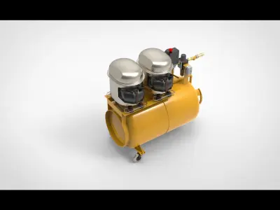 Air compressor type A1 3D model