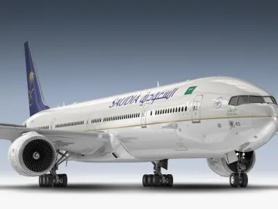 Saudi Arabian Airlines Fleet 3D model