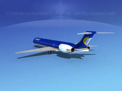 McDonnell Douglas MD-90 Midwest 3D model