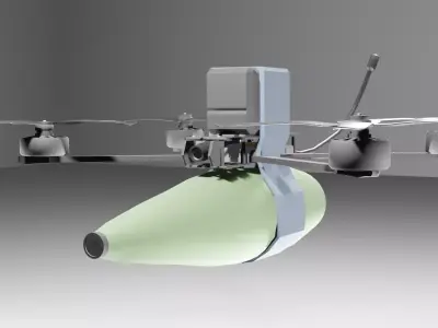 Fpv Kamikaze drone  Low-poly 3D model