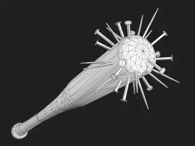 Baseball Bat Weapon 03 Low-poly 3D model