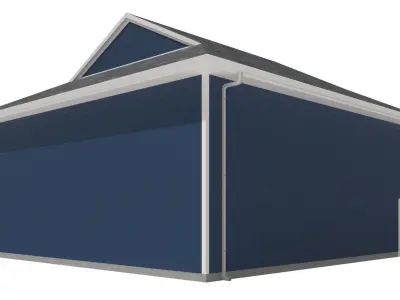 Garage-007 Low Poly 3D model