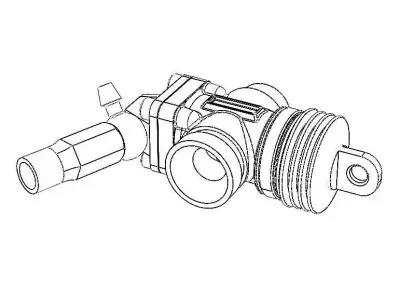 Nitro Engine Carburetor for Rc Cars 3D model