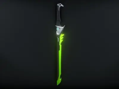 SciFi Melee Weapons Pack Low-poly 3D model