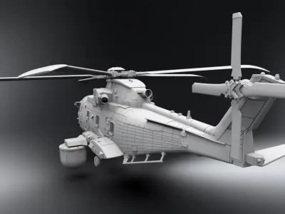 Merlin Mk2 Scale model 3D print model