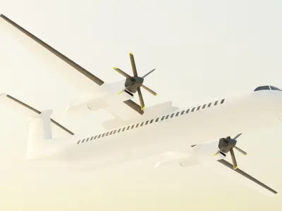 Bombardier Dash-8 Q400 3D model