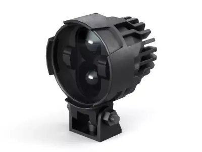 Motorcycle and Car Auxiliary Light Low-poly 3D model