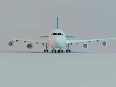 Toy Plane - Commercial Airliner 3D model