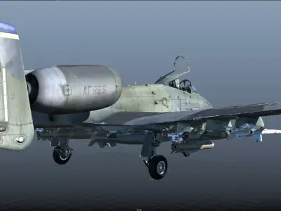 A-10 Thunderbolt High Quality 3d scan 3D model