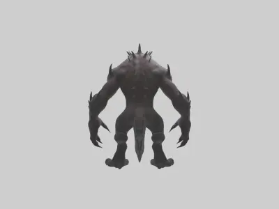 Clawedmonster Model 1 Low-poly 3D model