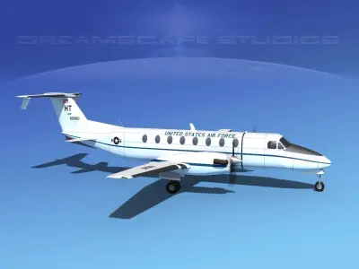 Beechcraft C-12J Huron  V03 USAF 3D model