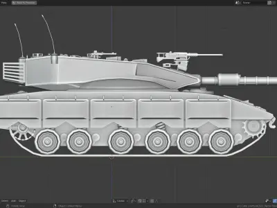 Merkava Free Sample Base Mesh Free 3D model
