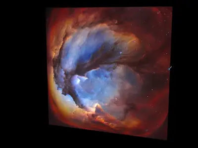 Trifid Nebula 3D model