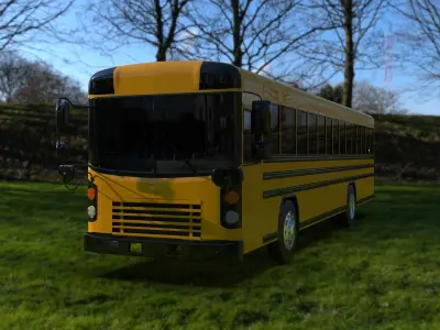 Blue Bird All American 2010 3D model