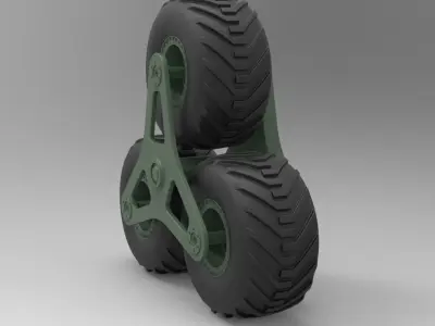 Terrastar wheel system 3D model