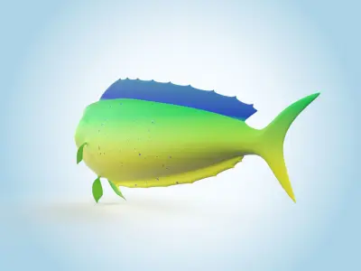 Mahi-mahi 3D model