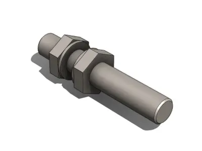 Sensor Balluff Indutivo M8x1 BES0 Inductive Balluff Sensor 3D model