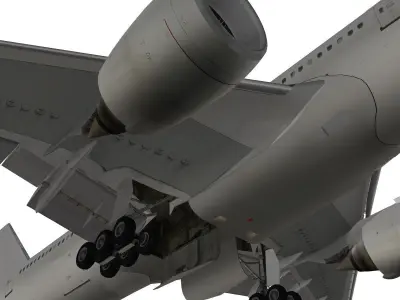 Boeing 777-200LR generic livery 3D model