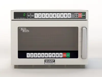 Sharp Twintouch Commercial Microwave With Dual Touch Pads 3D model
