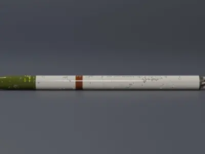 Vietnam War Era MK40 Missile 3D model